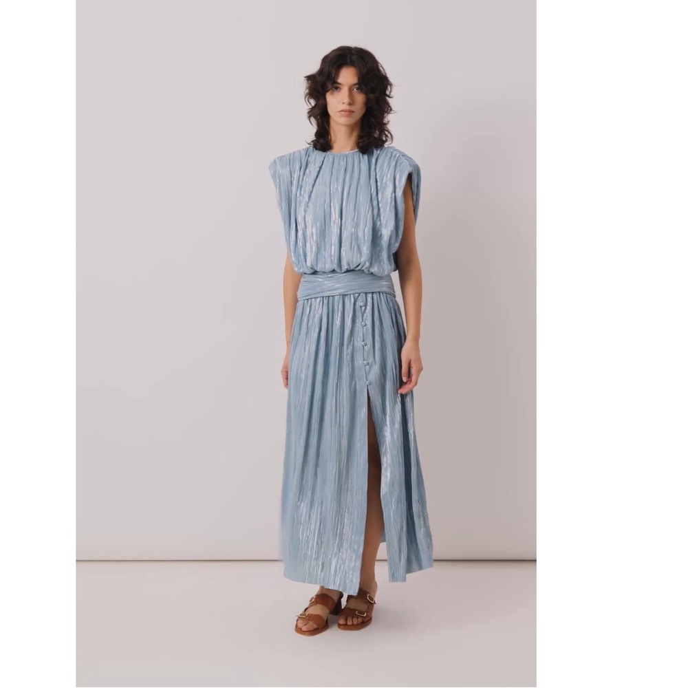 NWT Sabina Musáyev Noya Skirt Blue Topaz